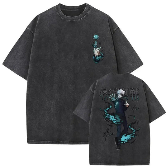 Washed vintage T-shirt  anime
