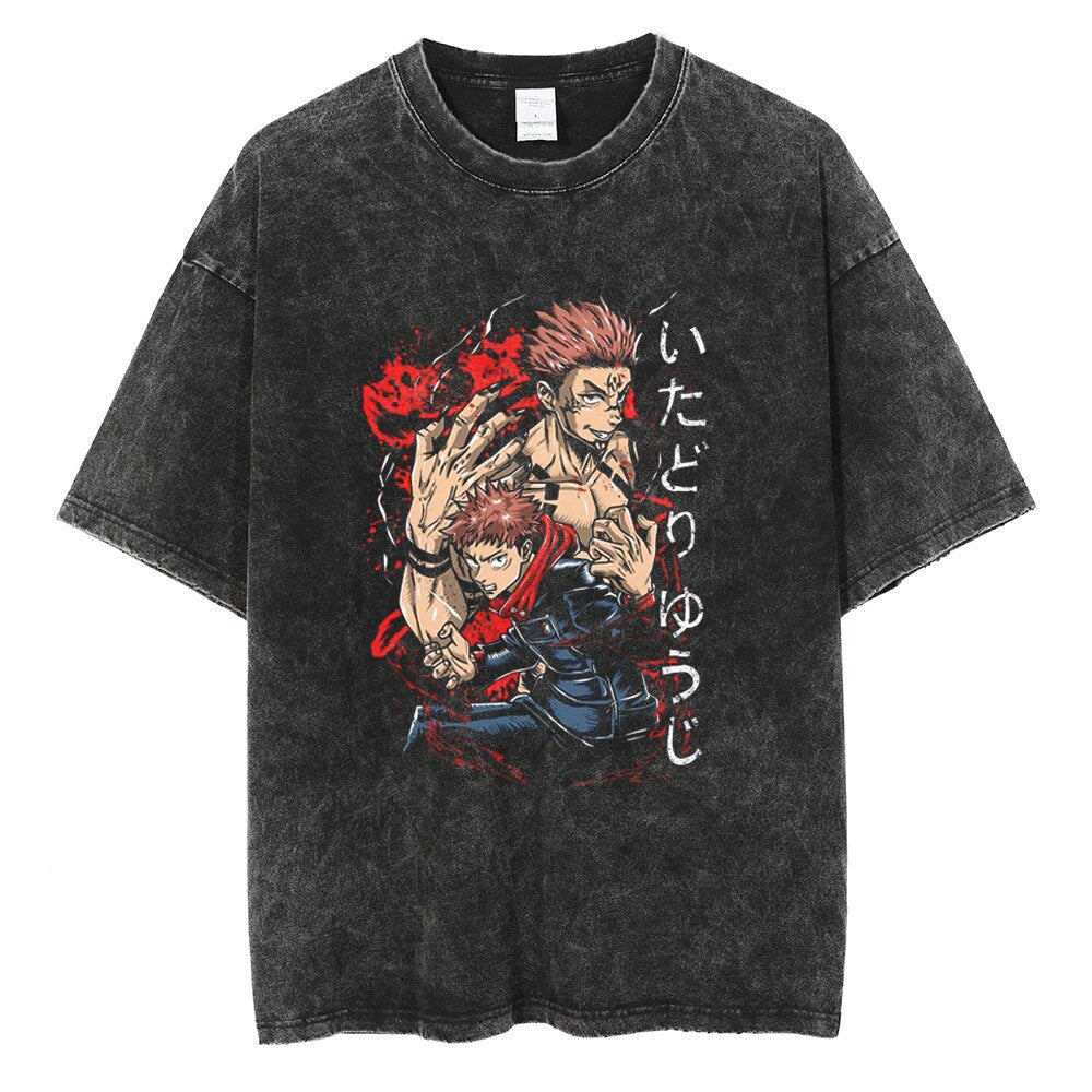 Vintage T-Shirt - Streetwear Anime Graphic